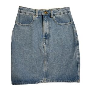 American Apparel Blue Denim Pencil Skirt